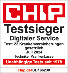 Prüfsiegel Chip - Testsieger digitaler Service